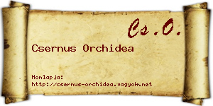 Csernus Orchidea névjegykártya